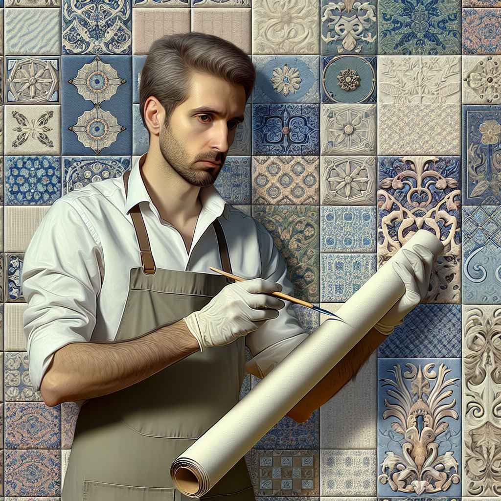 Ručna izrada dekorativnih zidnih panela od tkanine s uzorcima i teksturama.