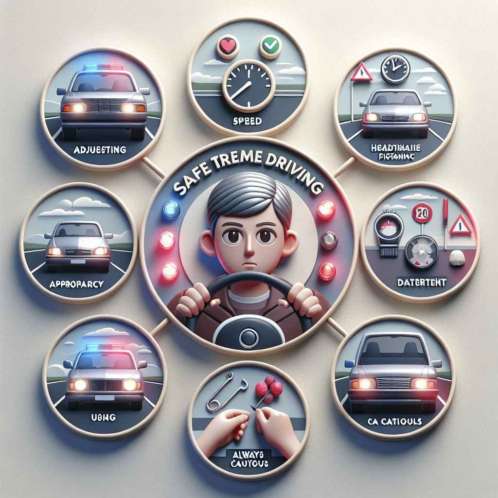 Savjeti za vožnju: prilagodite brzinu, držite razmak, koristite svjetla, budite oprezni.