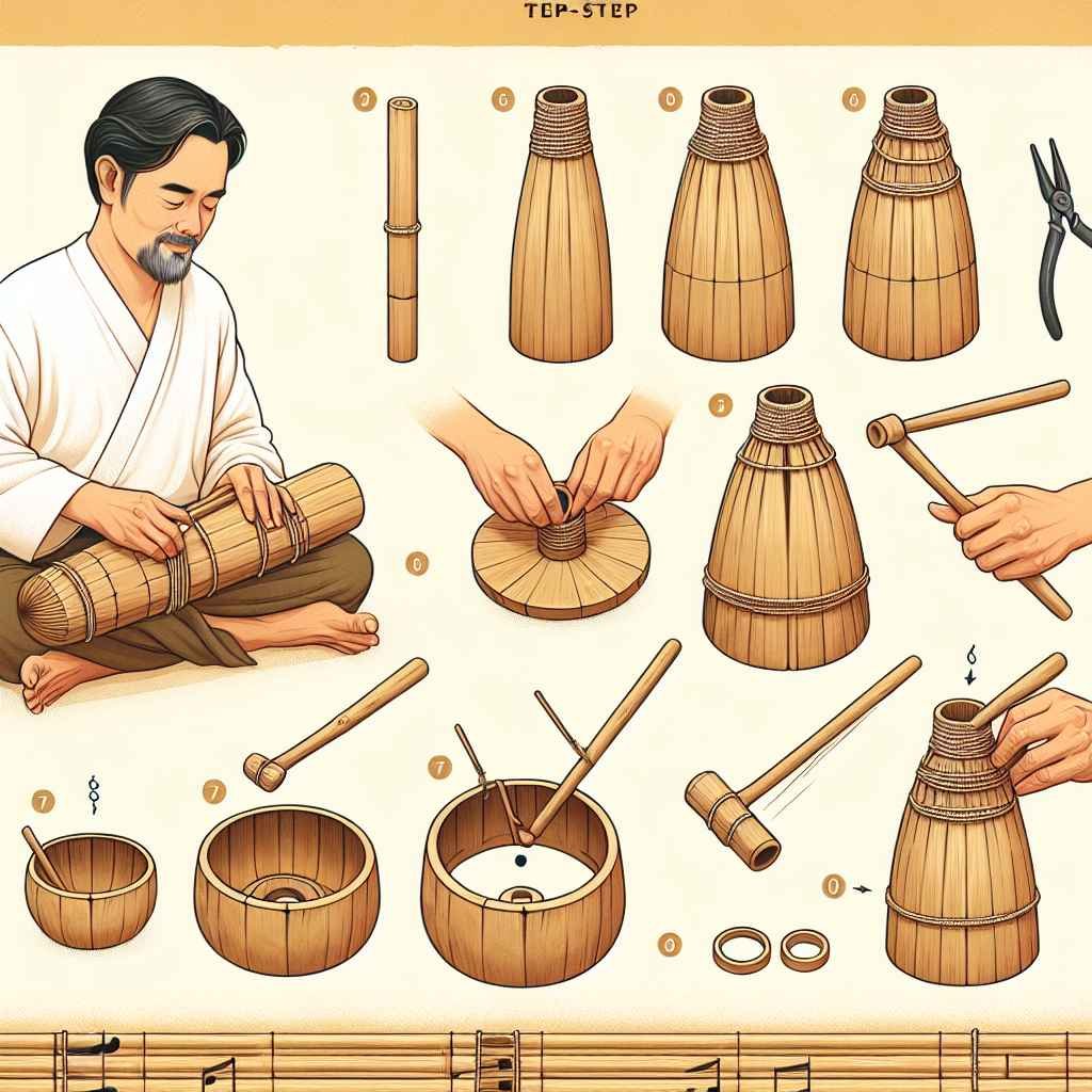 Upute za stvaranje jedinstvenog bambusovog zvona korak po korak.